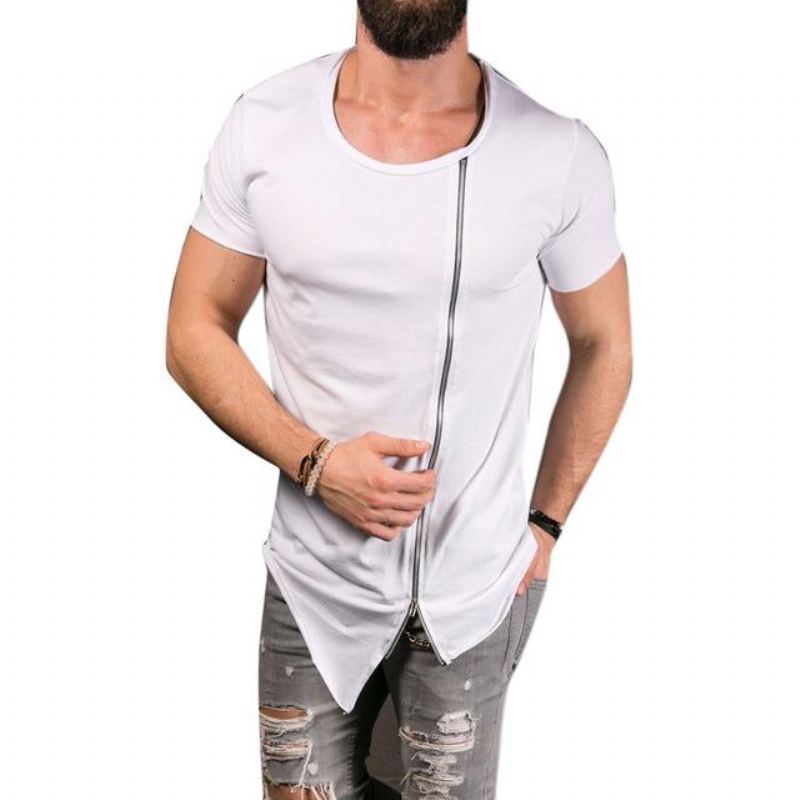 Leisure Tee Tops Asymmetrisk T-shirt