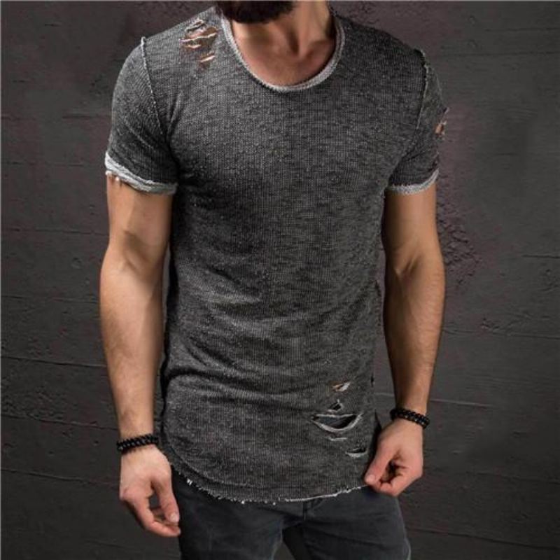 Rippad Slim Fit T-shirt I Bomull