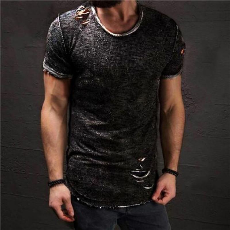 Rippad Slim Fit T-shirt I Bomull