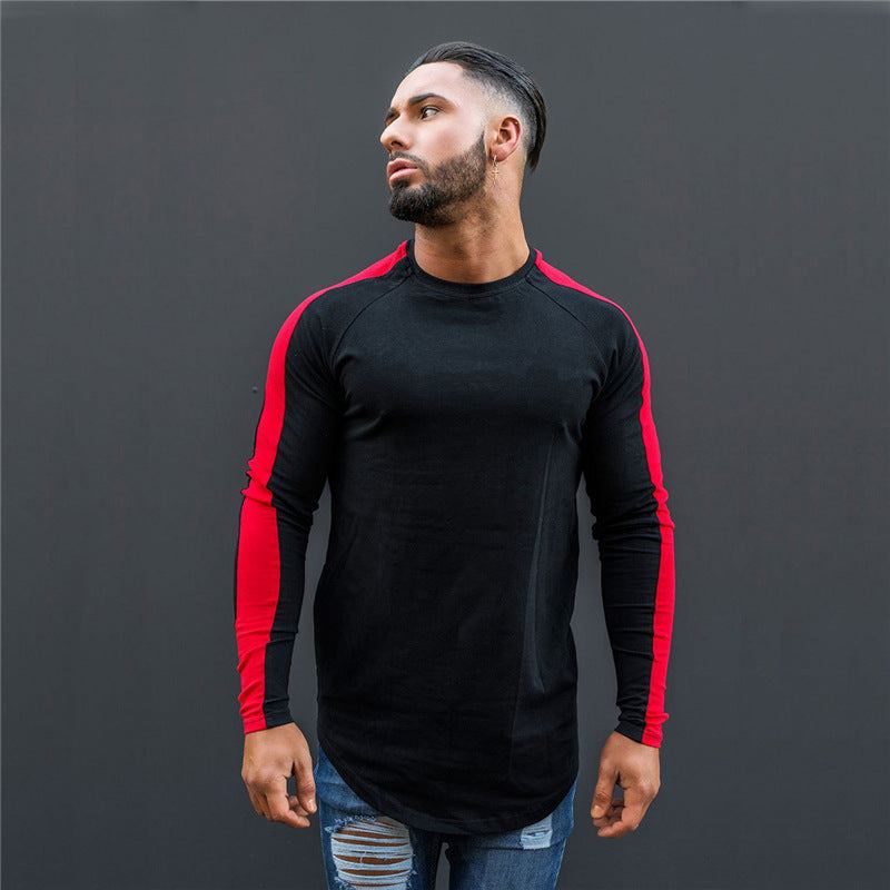 Side Stripe Muscle Hem T-shirt