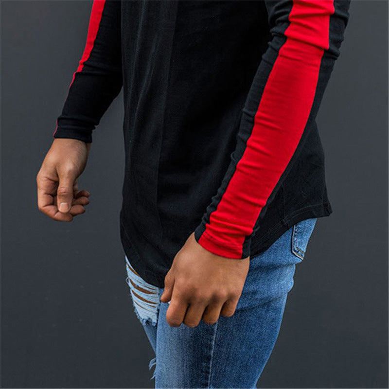 Side Stripe Muscle Hem T-shirt