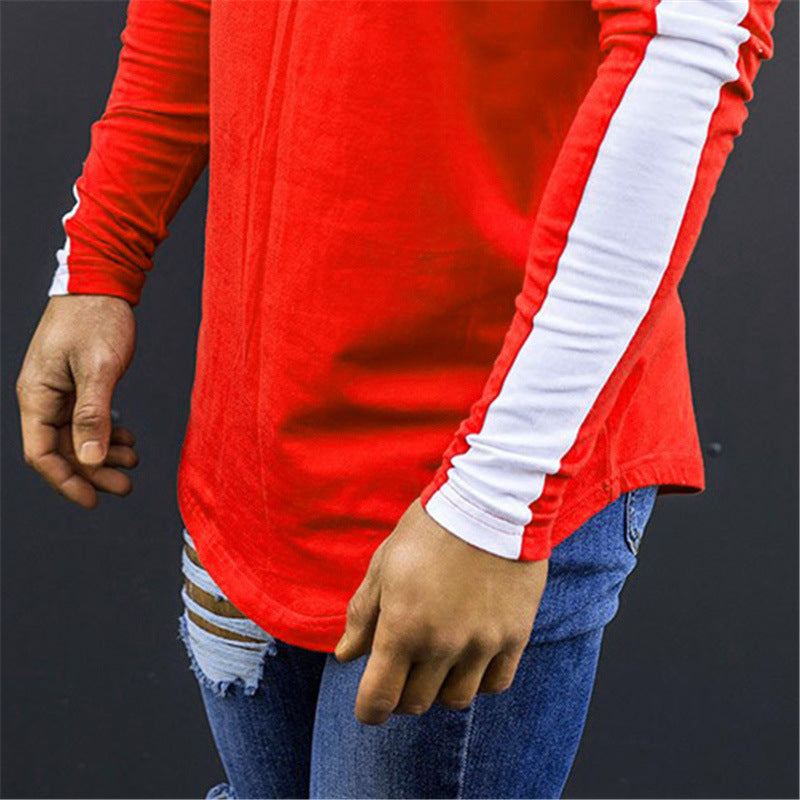 Side Stripe Muscle Hem T-shirt