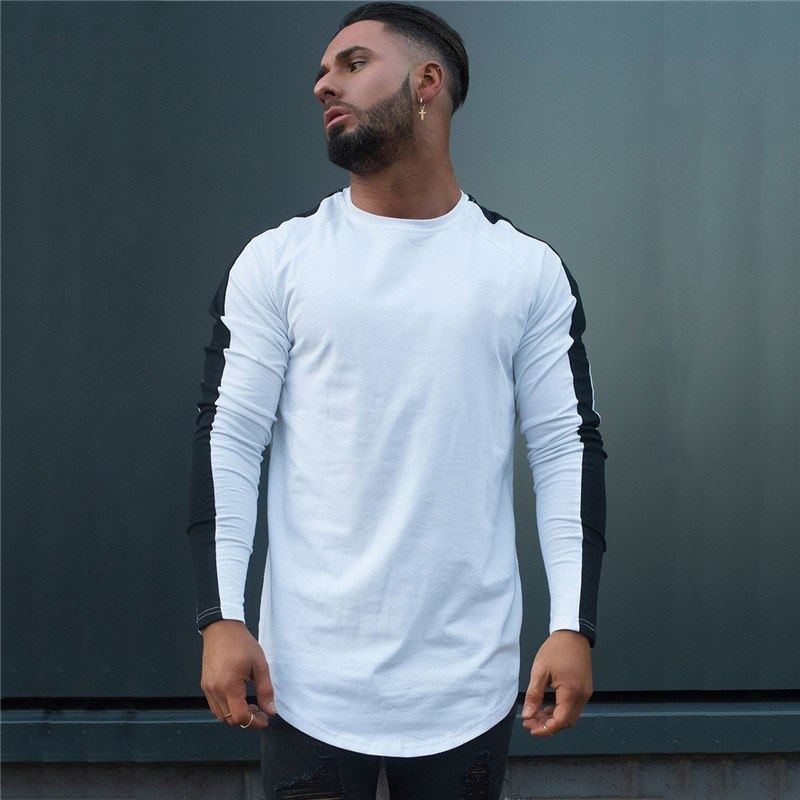 Side Stripe Muscle Hem T-shirt