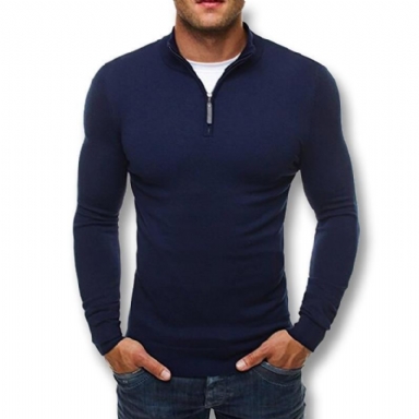 Stickad Slim Fitted Pullover