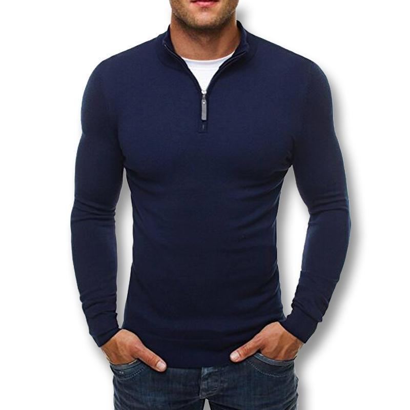 Stickad Slim Fitted Pullover