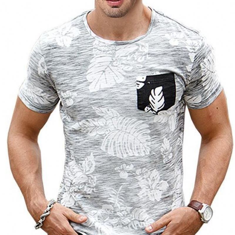 Summer Slim Fit Hawaiian T-shirt