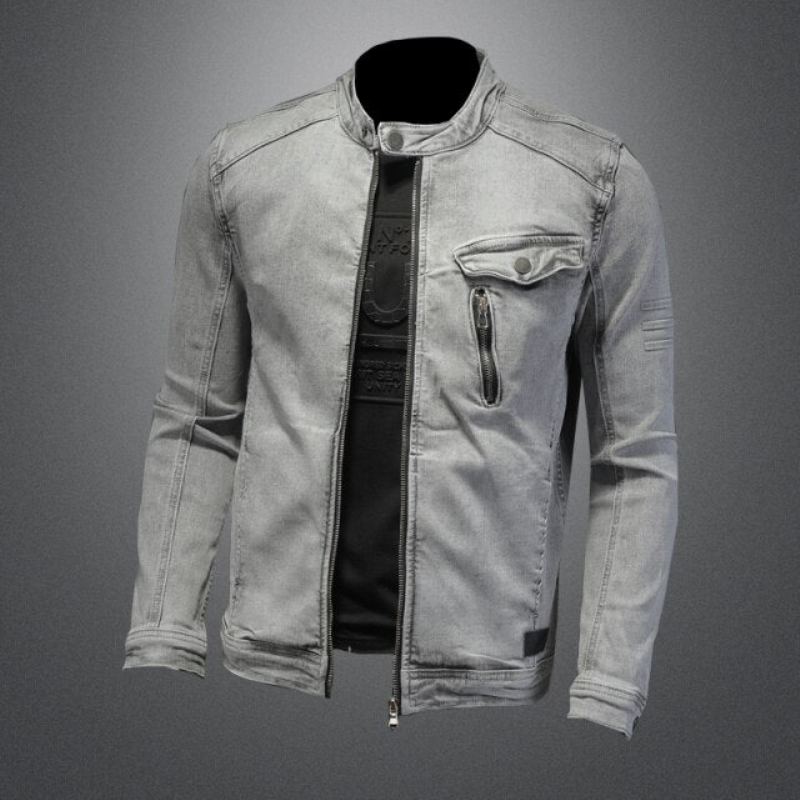 Moto Biker Streetwear Jeansjacka