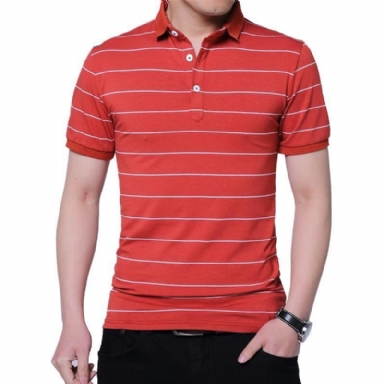 Märke Sommar Stripped Polo Shirt