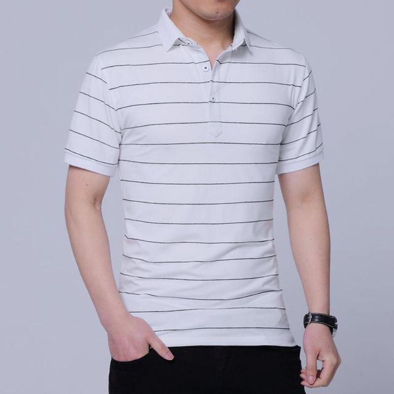 Märke Sommar Stripped Polo Shirt