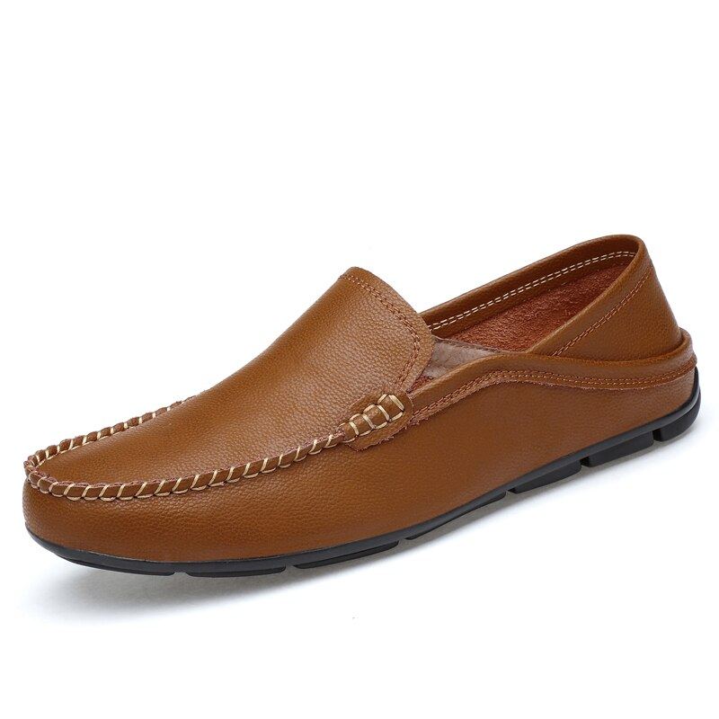 Casual Fashion Sommar Läder Loafers