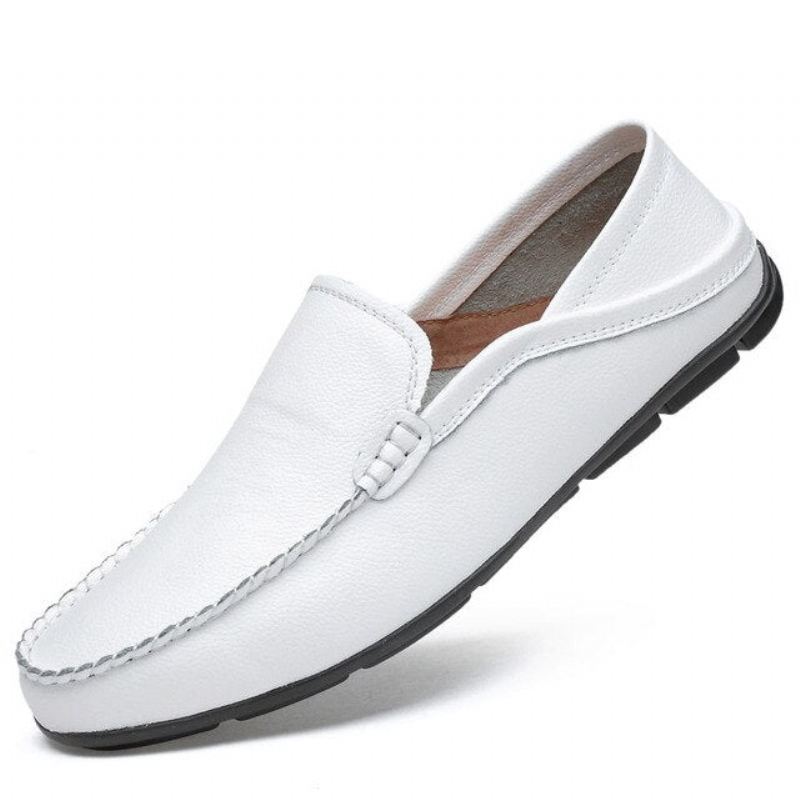 Casual Fashion Sommar Läder Loafers