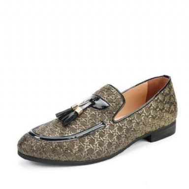 Eleganta Flätade Loafers I Läder