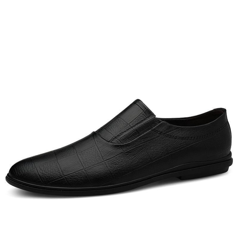 Läder Slip Loafers