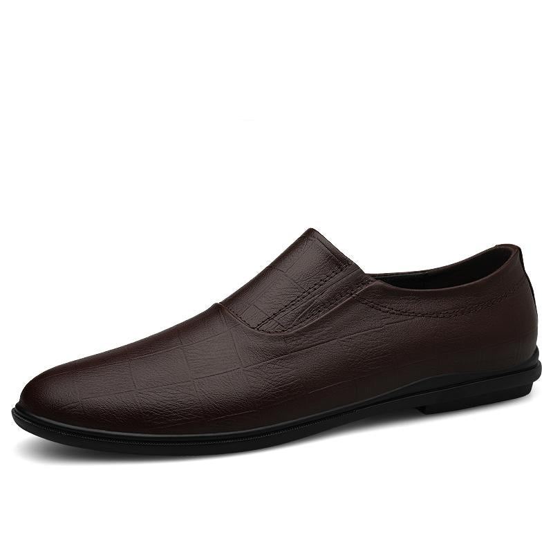 Läder Slip Loafers