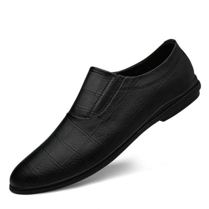 Läder Slip Loafers