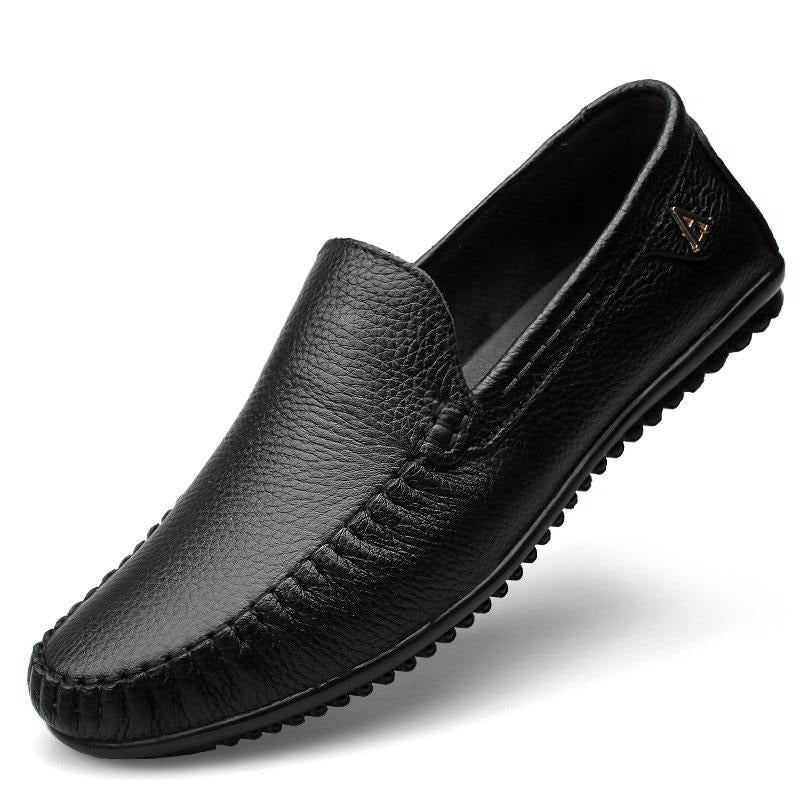 Läderskor Slip On Lyx Moccasin