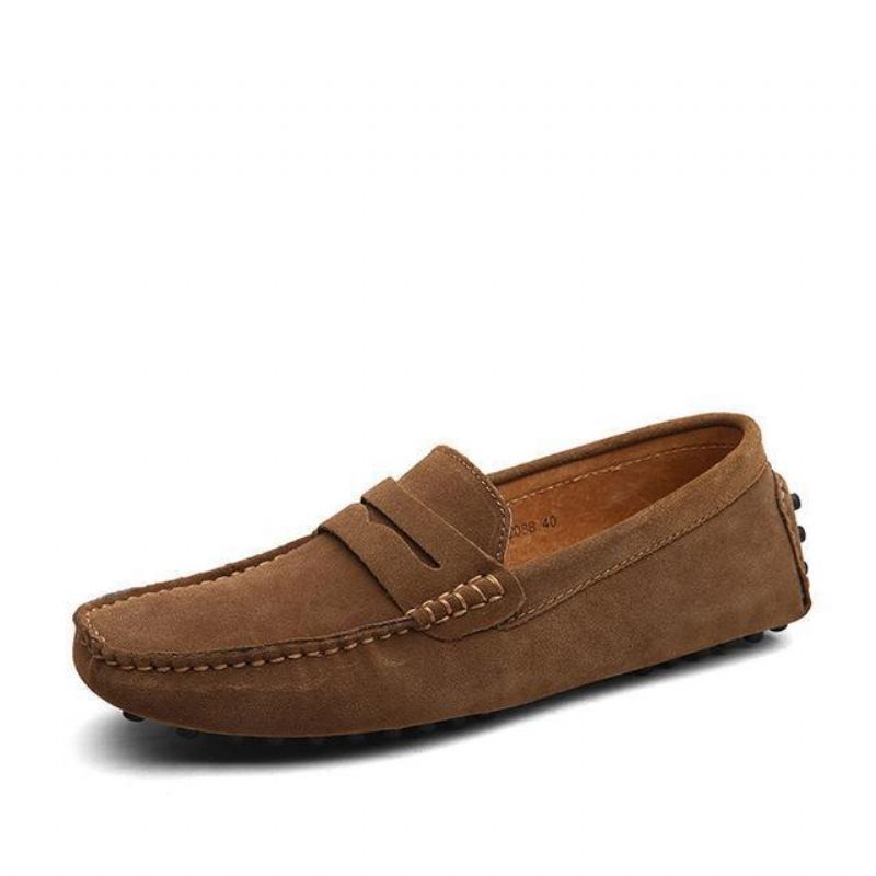 Loafers Mockasiner Slip On Platta Herrskor