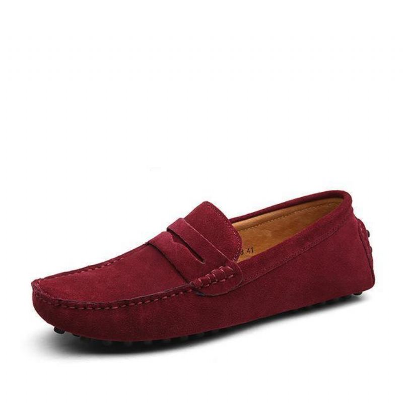 Loafers Mockasiner Slip On Platta Herrskor