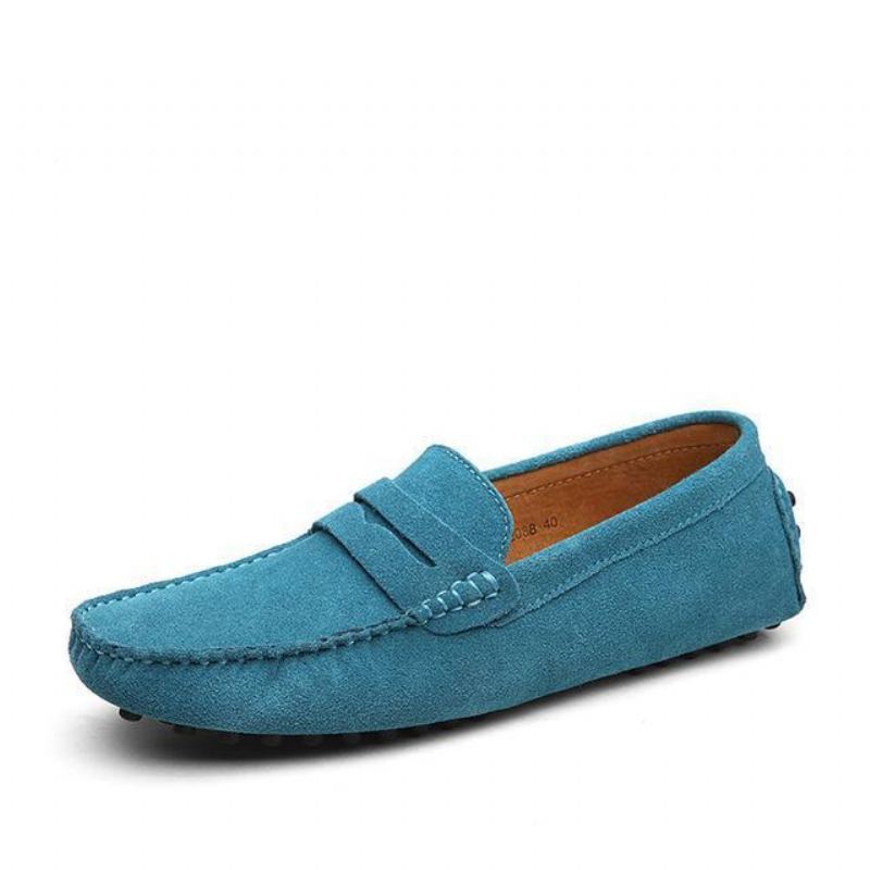 Loafers Mockasiner Slip On Platta Herrskor