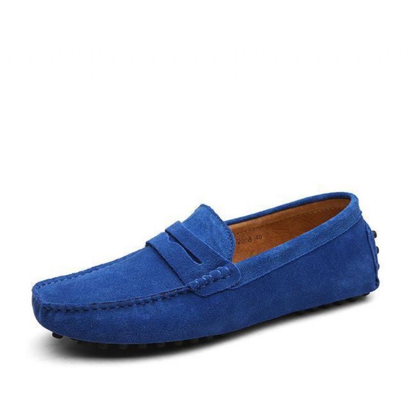 Loafers Mockasiner Slip On Platta Herrskor