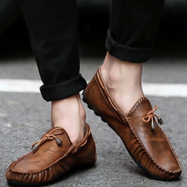 Premium Flat Leather Loafer Mocassin