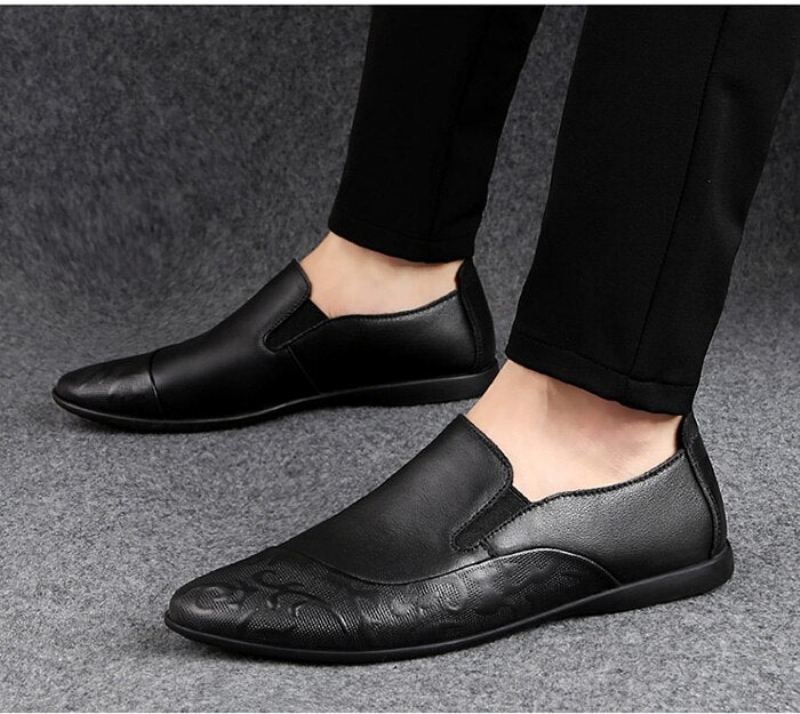 Slip-on Loafers I Äkta Läder