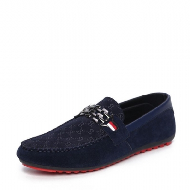 Trendiga Läder Slip-on Loafers