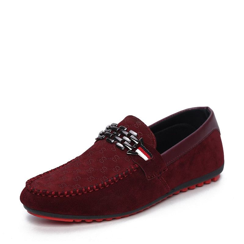 Trendiga Läder Slip-on Loafers