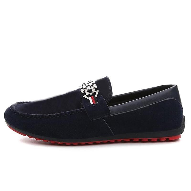 Trendiga Läder Slip-on Loafers