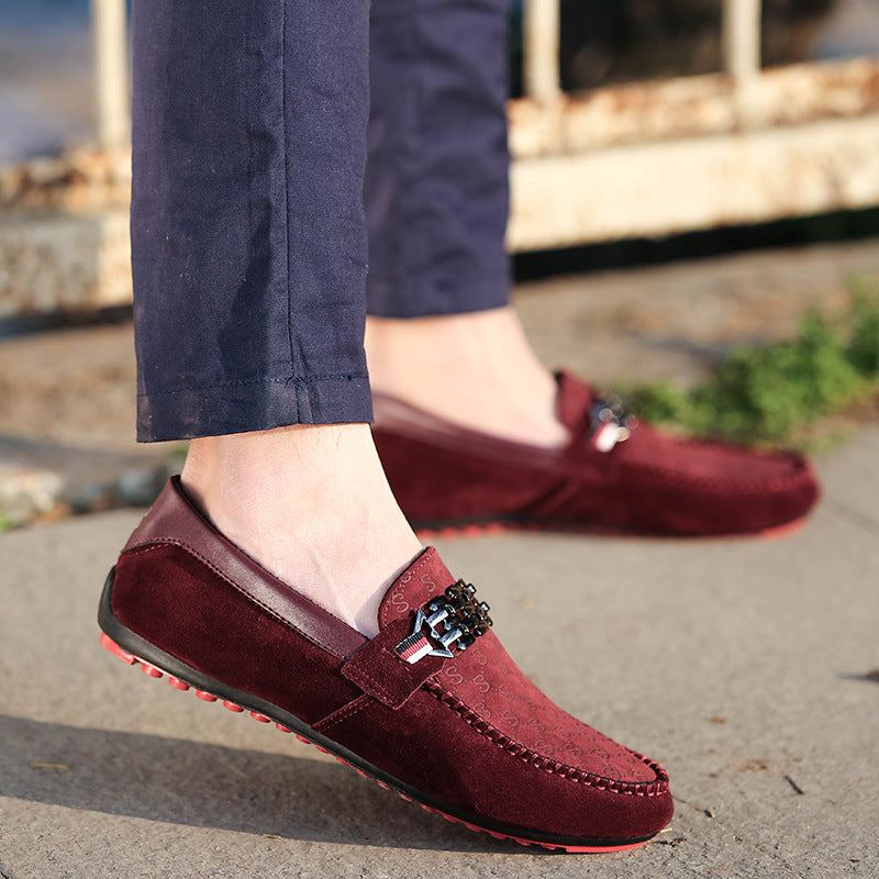 Trendiga Läder Slip-on Loafers