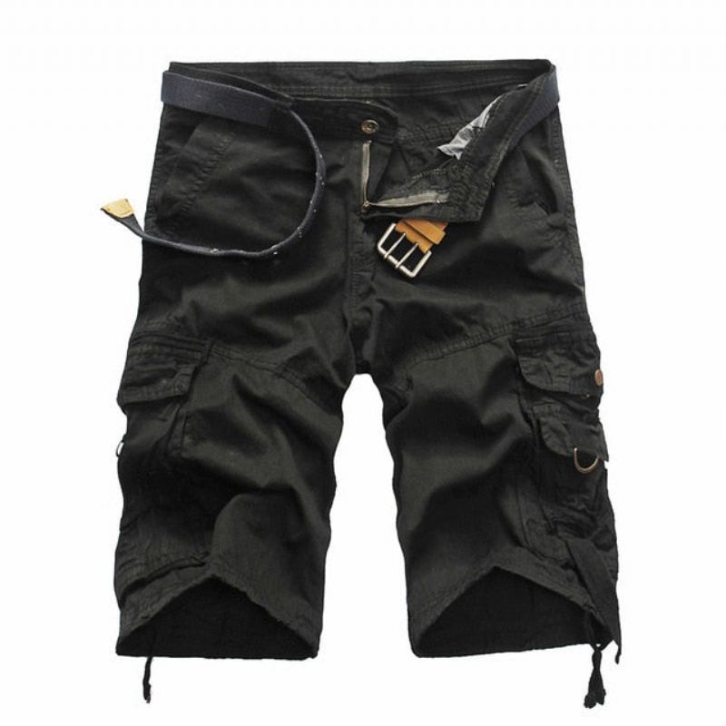 Bekväma Camo Cargo Shorts För Män