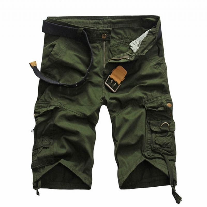 Bekväma Camo Cargo Shorts För Män