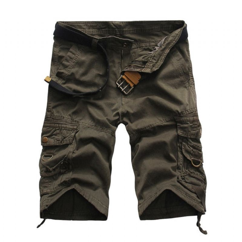 Bekväma Camo Cargo Shorts För Män