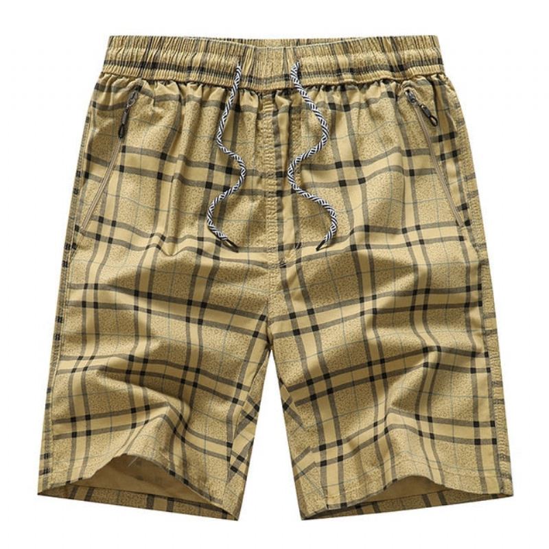 Bermuda-shorts Med Elastisk Midja