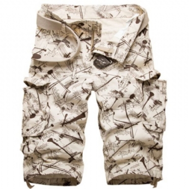 Bomull Camouflage Cargo Shorts