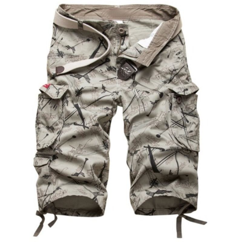 Bomull Camouflage Cargo Shorts