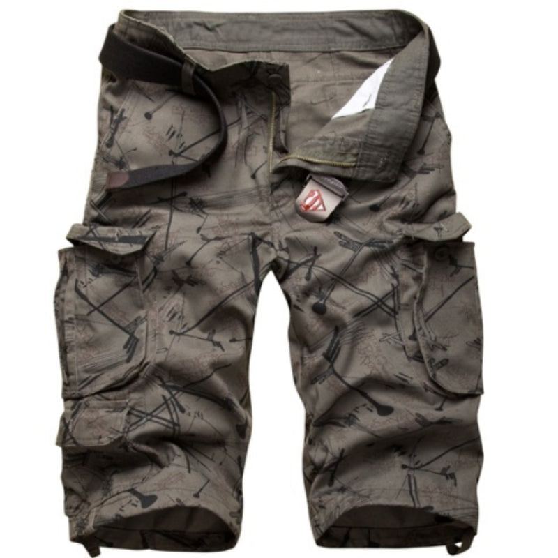 Bomull Camouflage Cargo Shorts