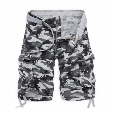 Bomull Camouflage Cargo Shorts