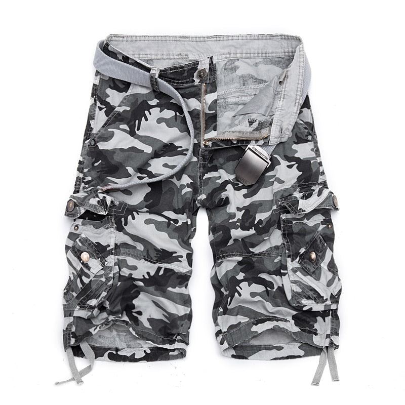 Bomull Camouflage Cargo Shorts