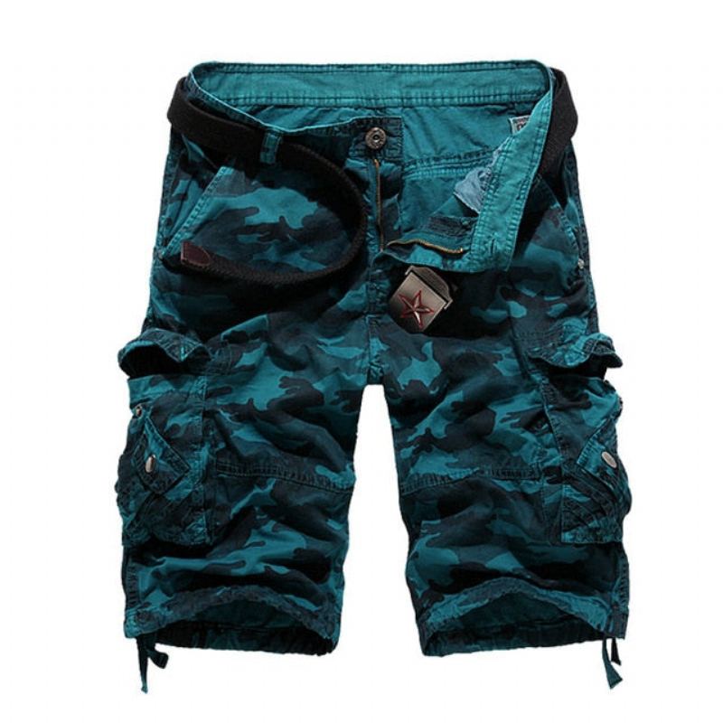 Bomull Camouflage Cargo Shorts