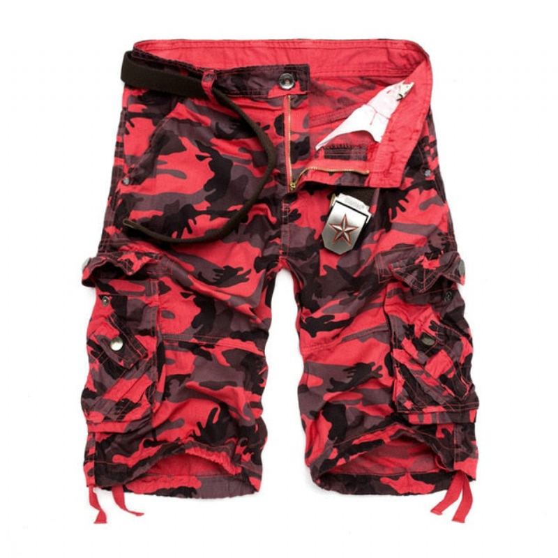 Bomull Camouflage Cargo Shorts