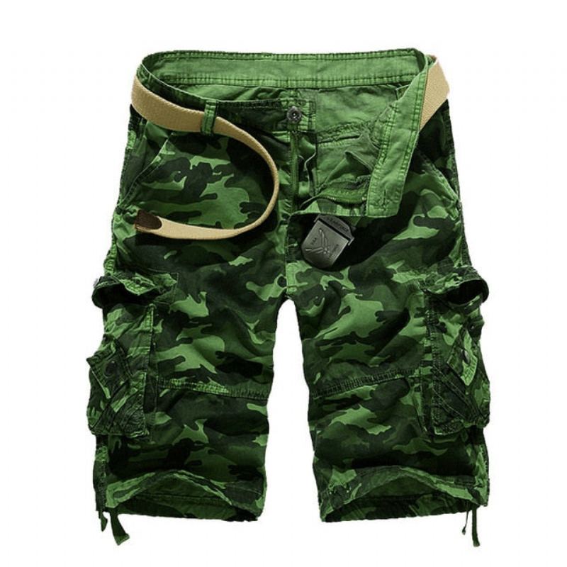 Bomull Camouflage Cargo Shorts