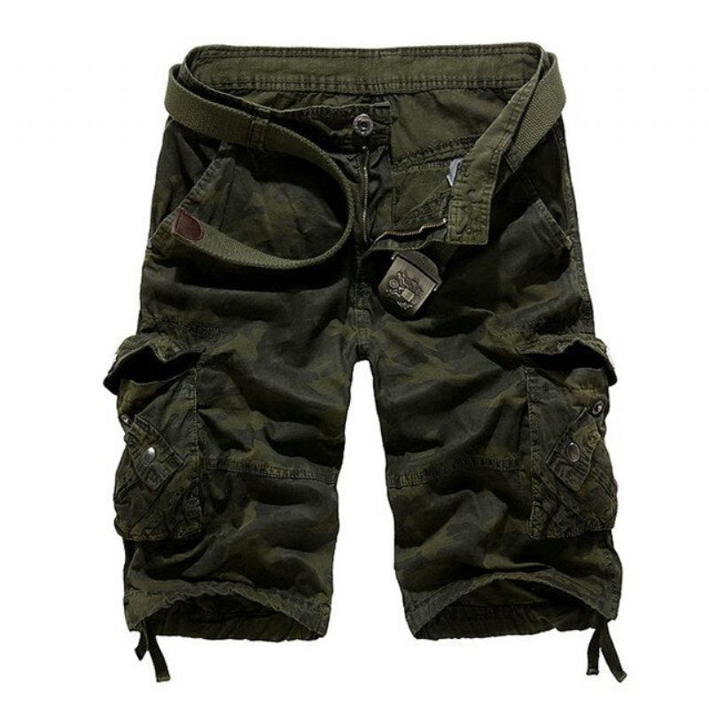 Bomull Camouflage Cargo Shorts