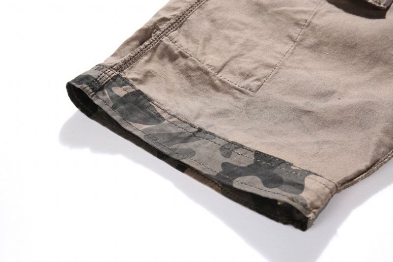 Camouflage Cargo Cotton Shorts