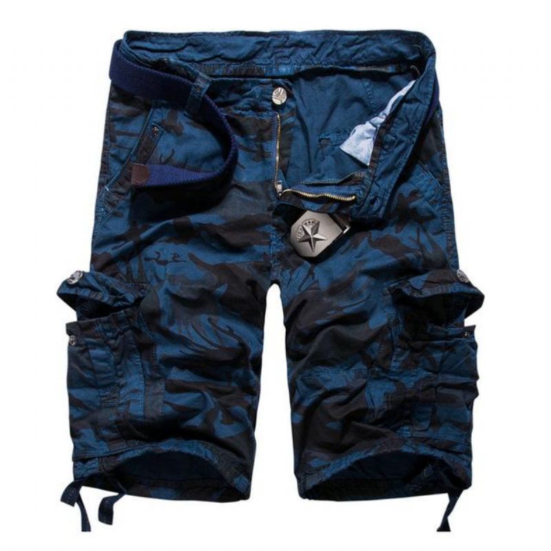 Camouflage Cotton Cargo Shorts