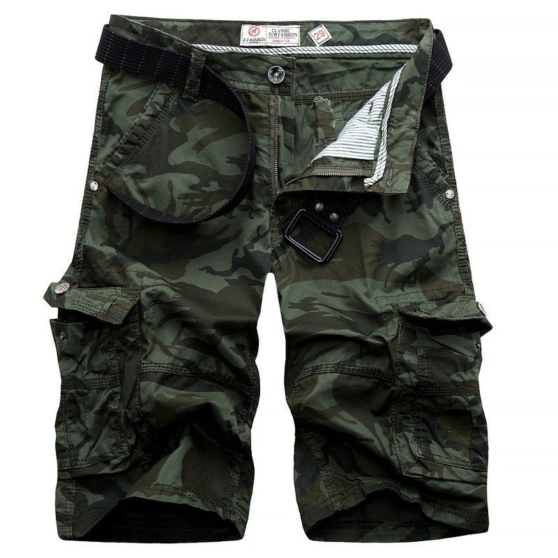 Camouflage Loose Cargo Shorts