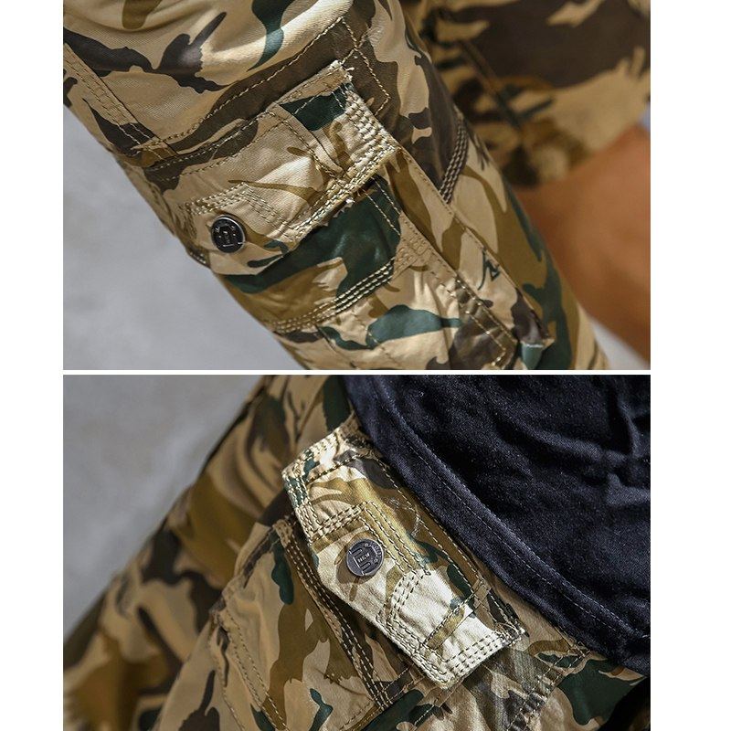 Camouflage Loose Cargo Shorts