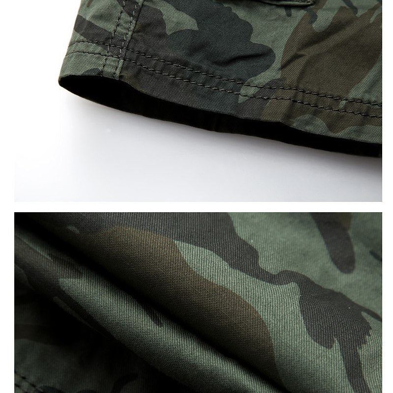 Camouflage Loose Cargo Shorts