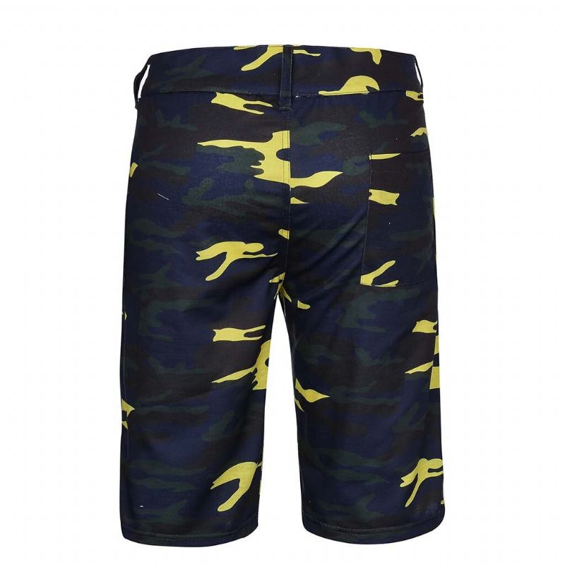 Camouflage Shorts Med Flera Fickor