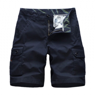 Cargo Multi Poket Solid Shorts